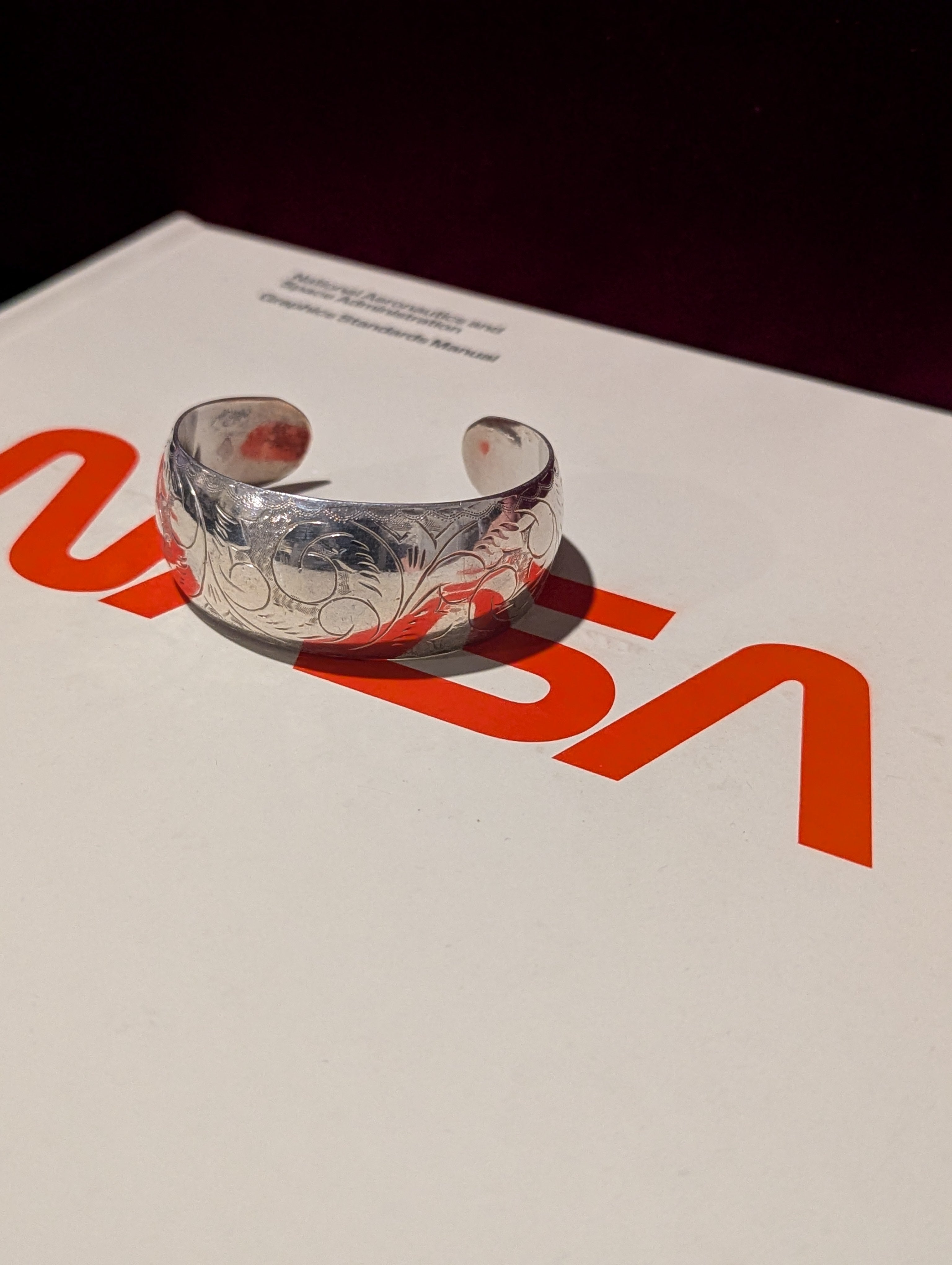 Silver Cuff - Fine Line Etching