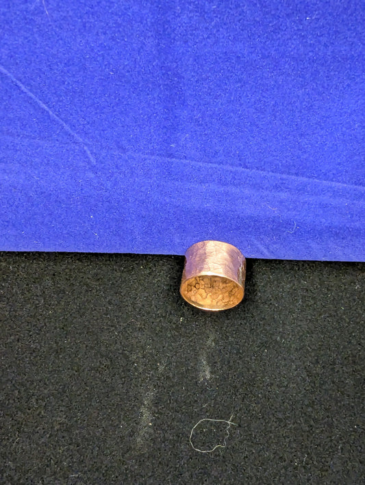 Copper Ring - Hammered Ball Point