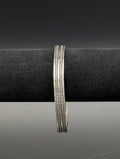 Etched Silver Bangle