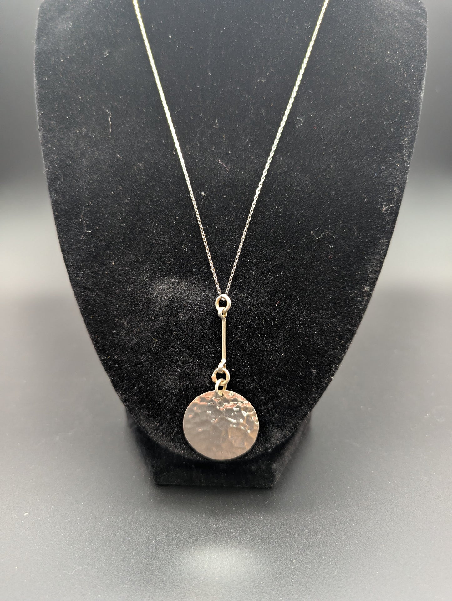 Hammered Circle Pendant