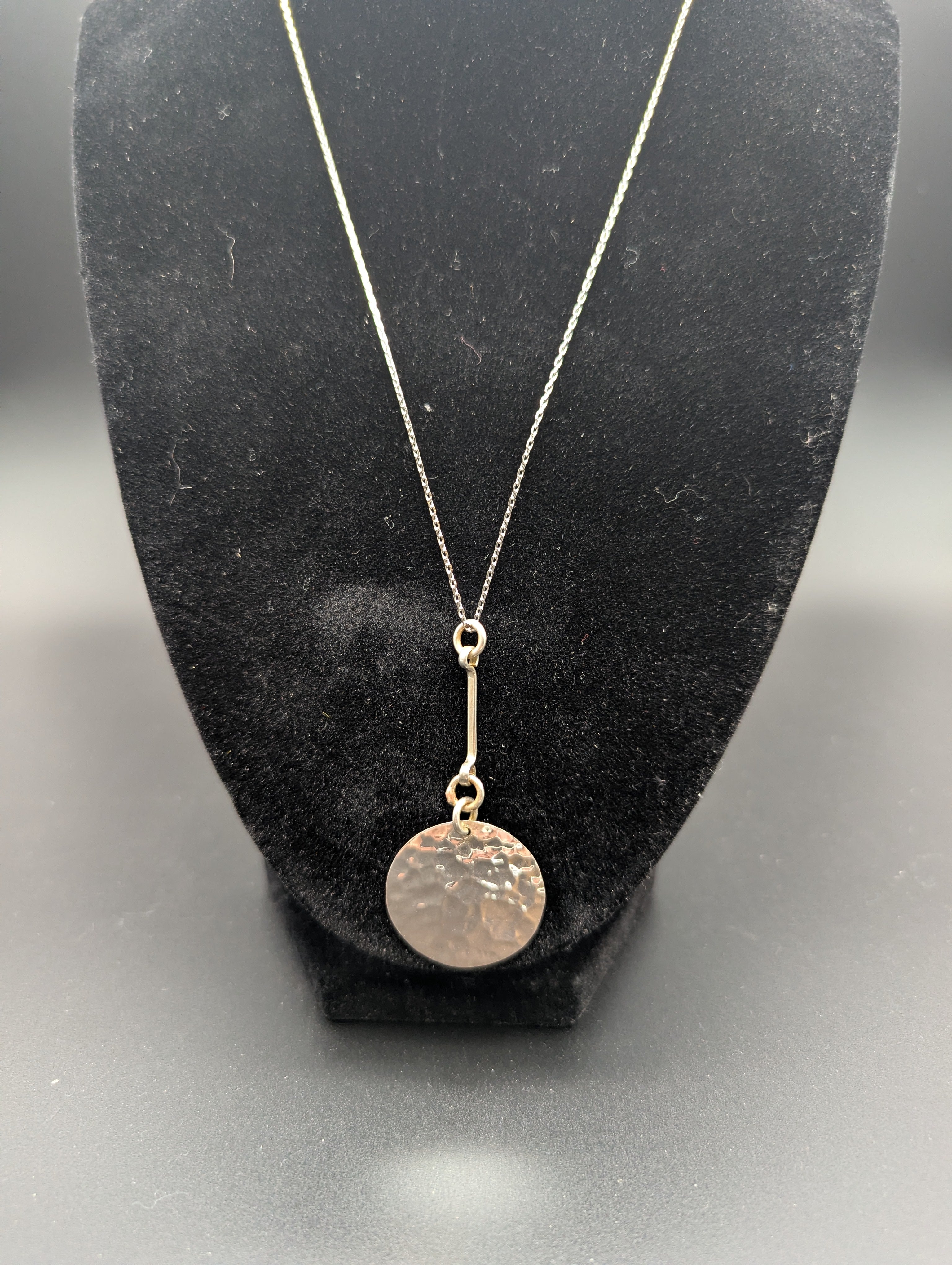 Hammered Circle Pendant