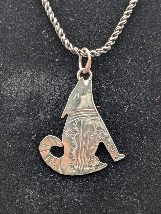 Howling Coyote Pendant