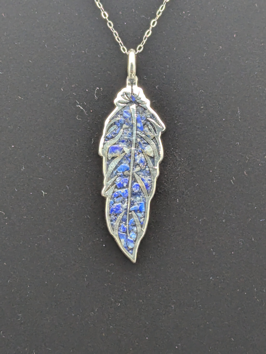 Feather Inlay Pendant