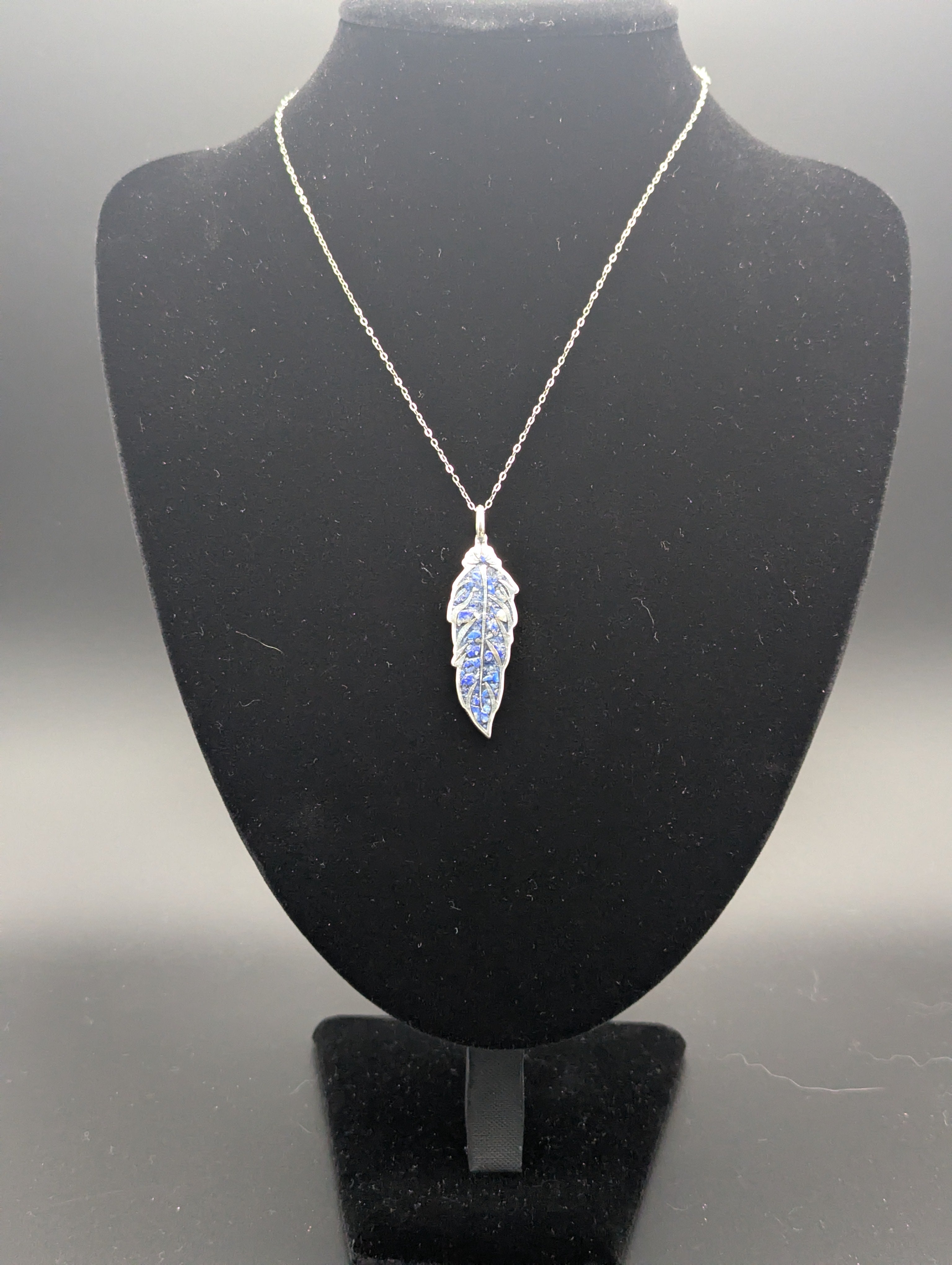 Feather Inlay Pendant