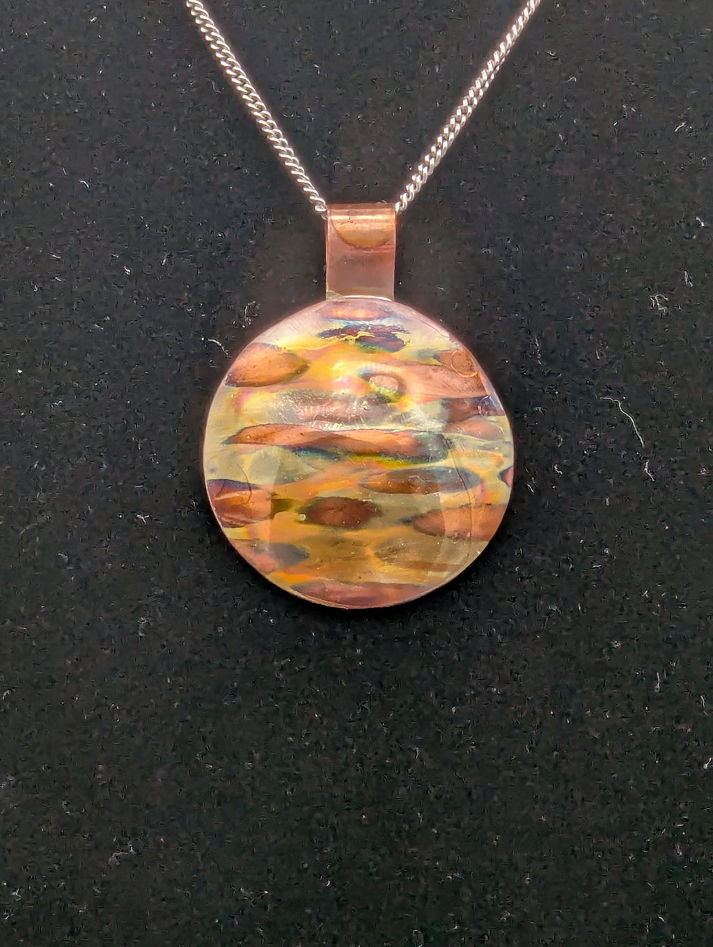 Flame Painted Pendant