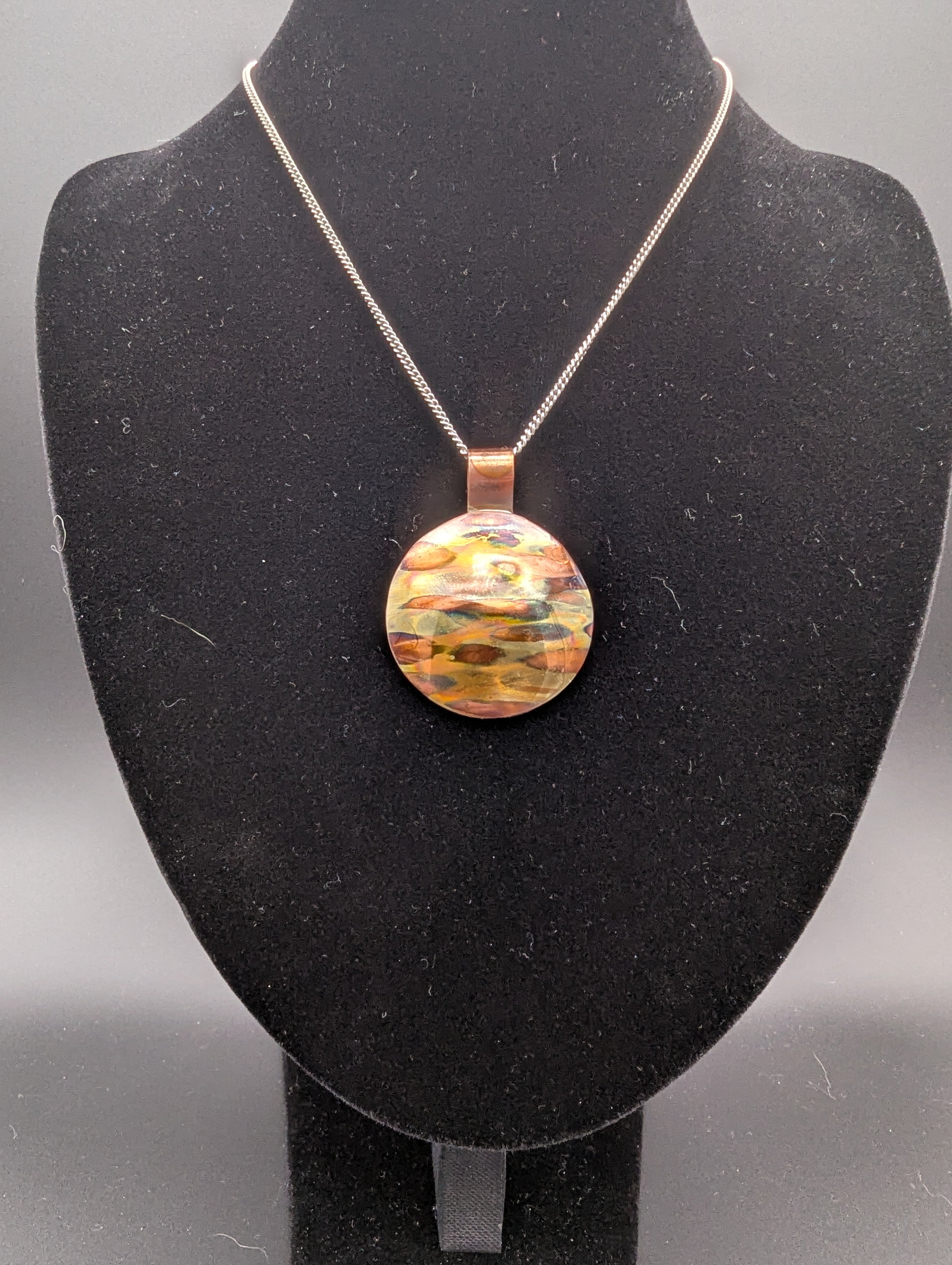 Flame Painted Pendant