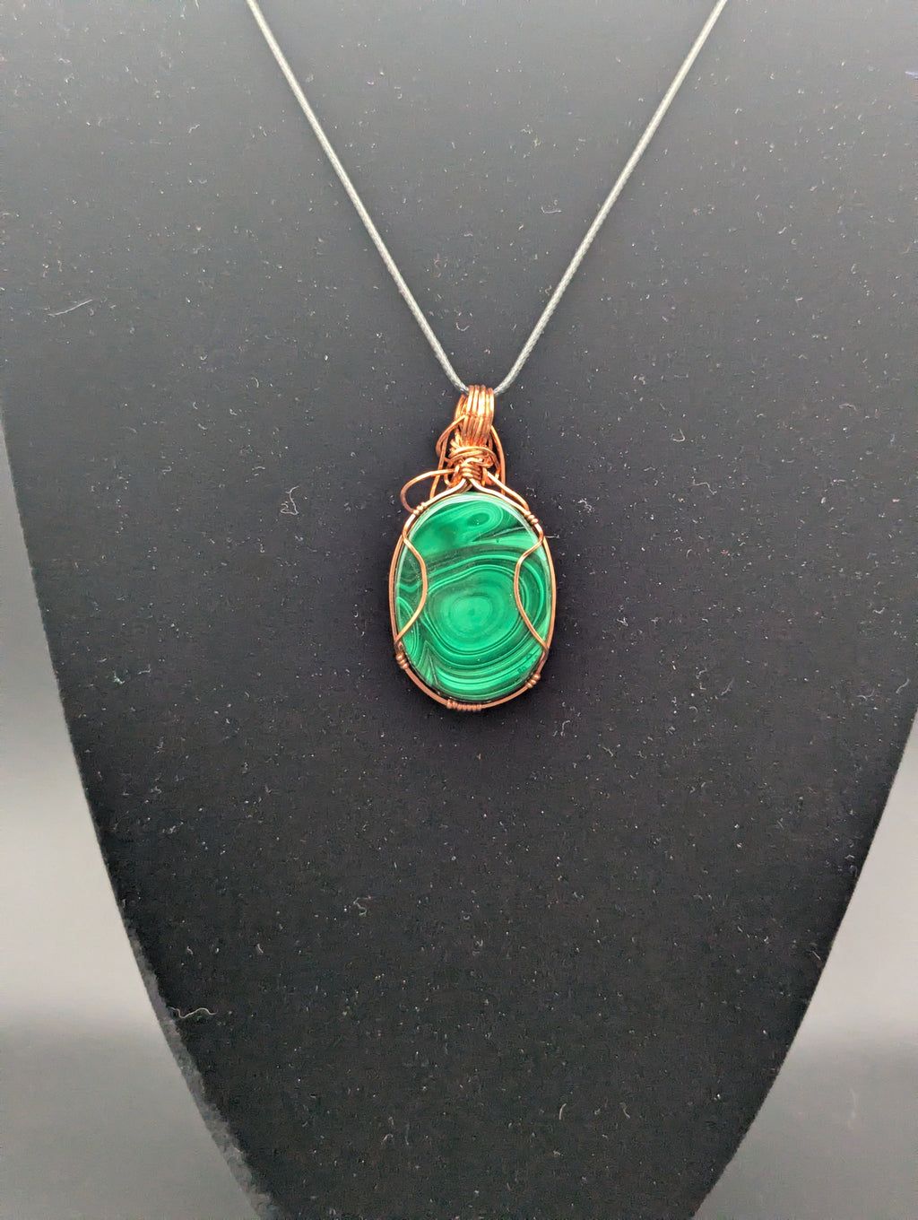 Wire Wrapped Malachite Pendant