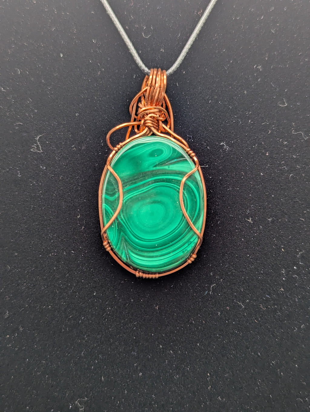 Wire Wrapped Malachite Pendant