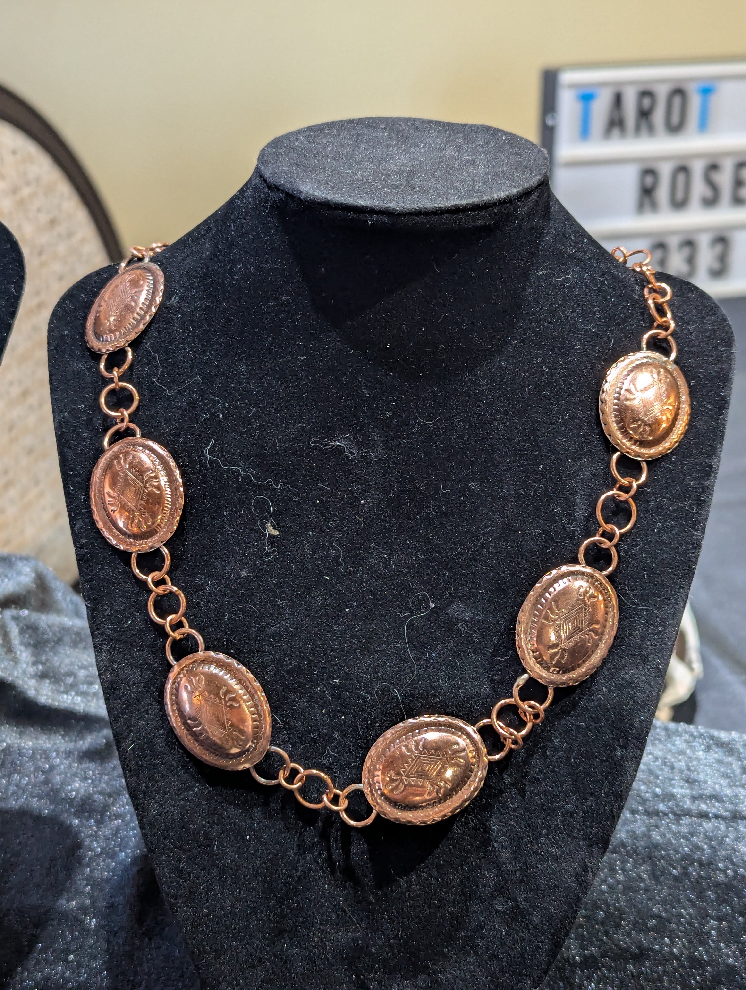 Copper Concho Necklace