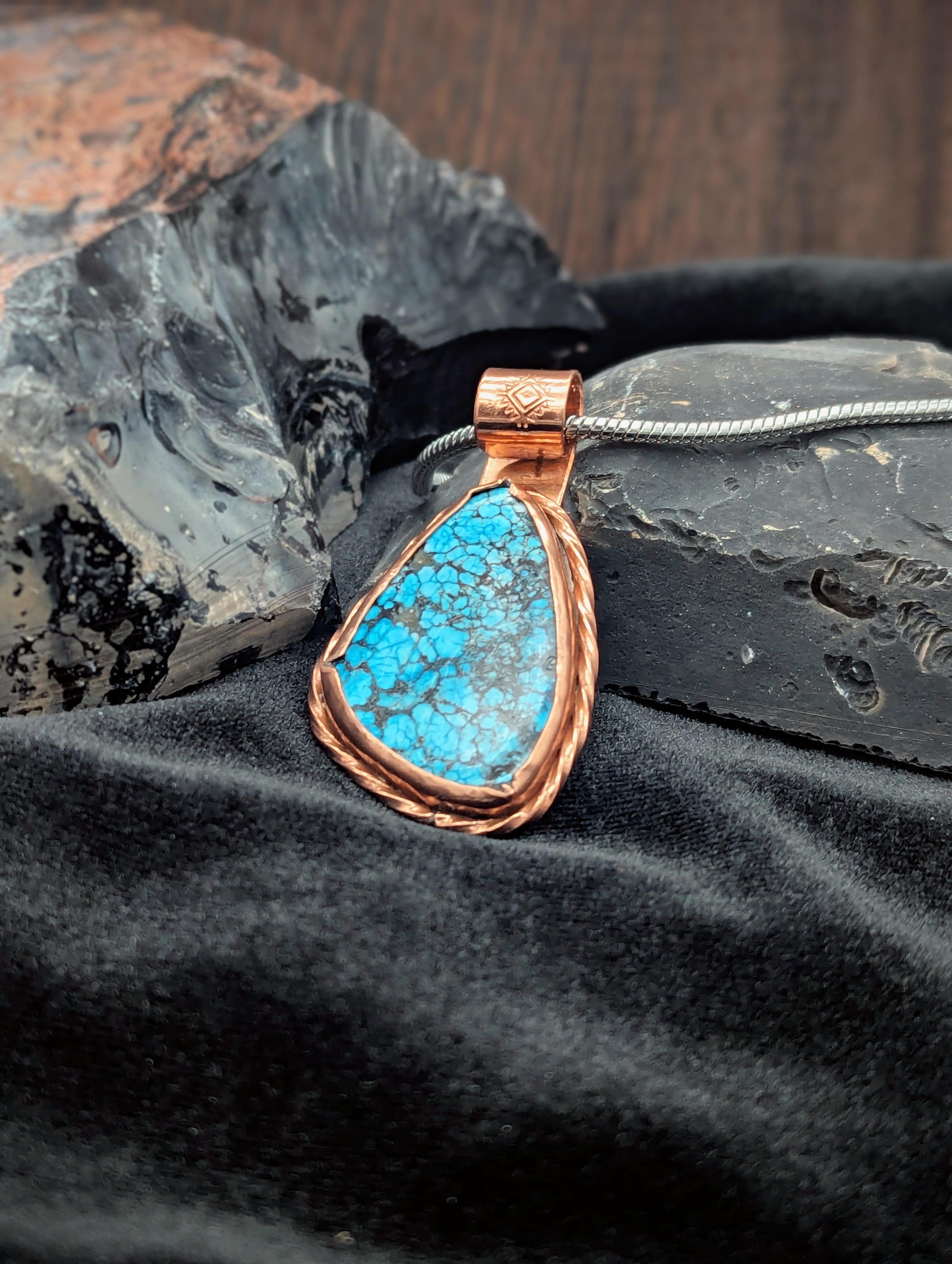 Copper Turquoise Pendant