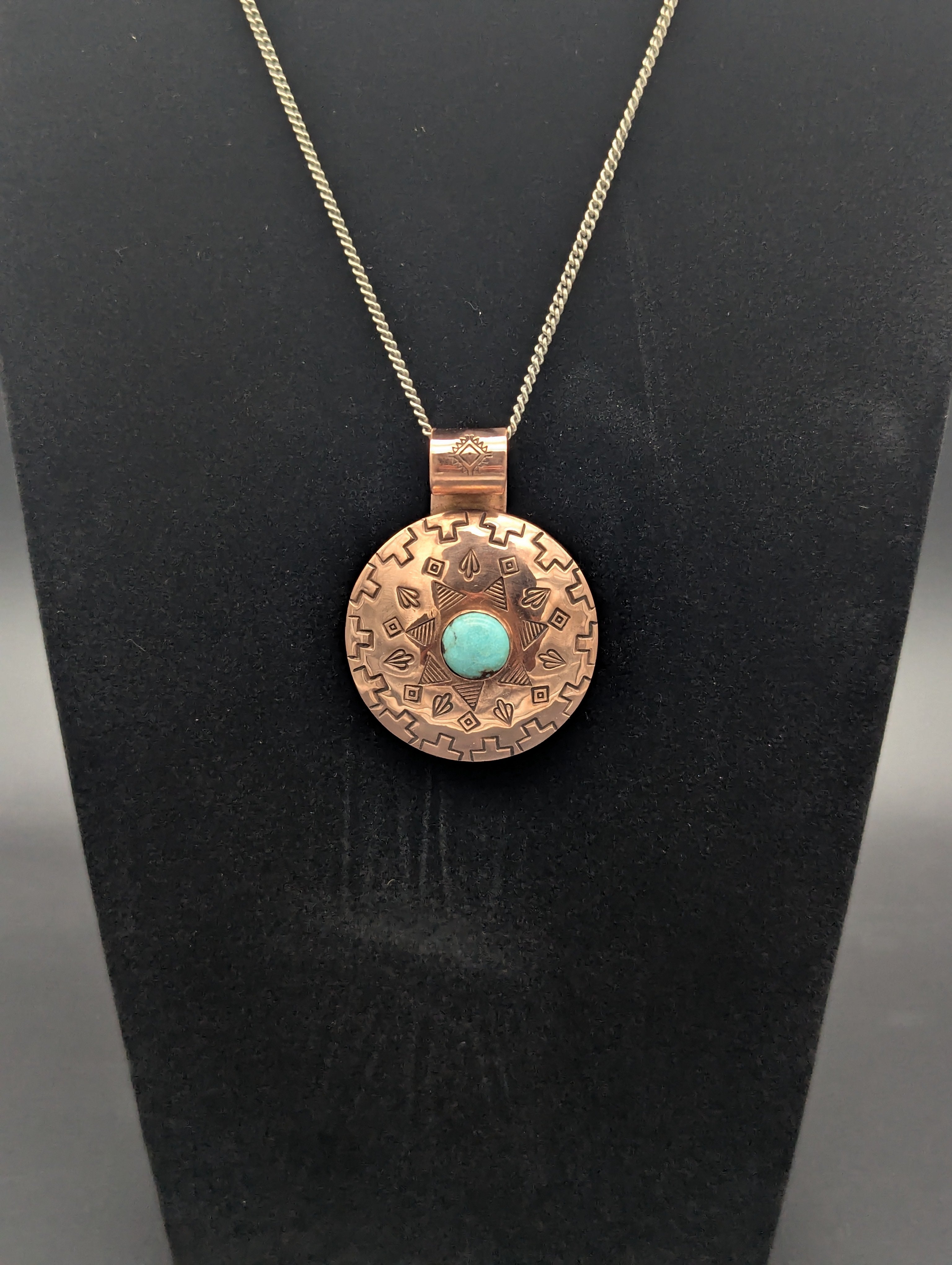 Desert Motif Copper Medallion