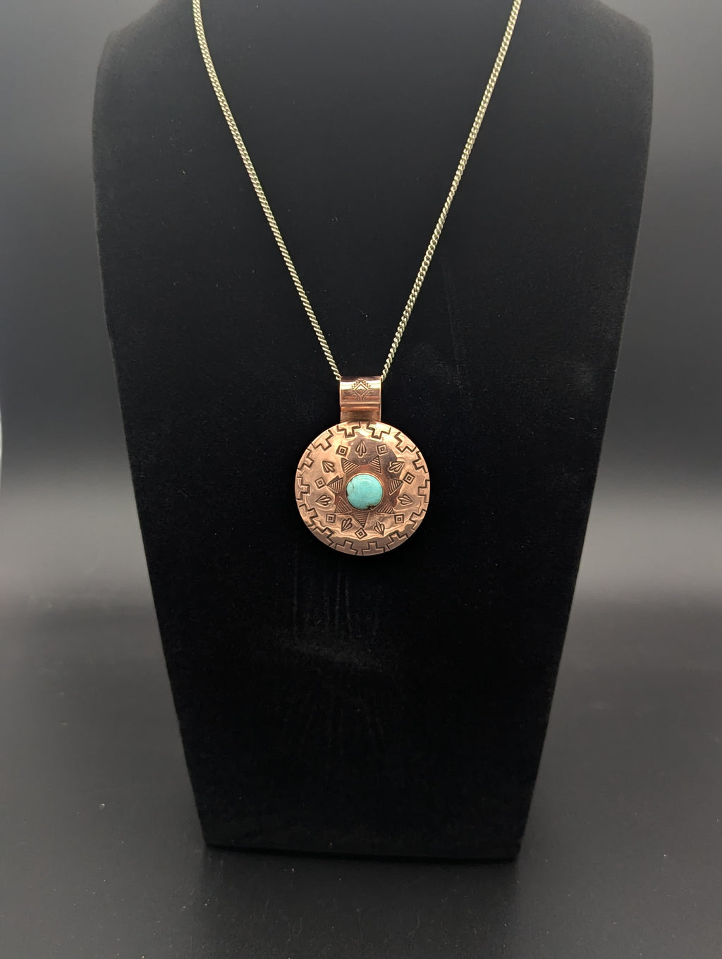 Desert Motif Copper Medallion