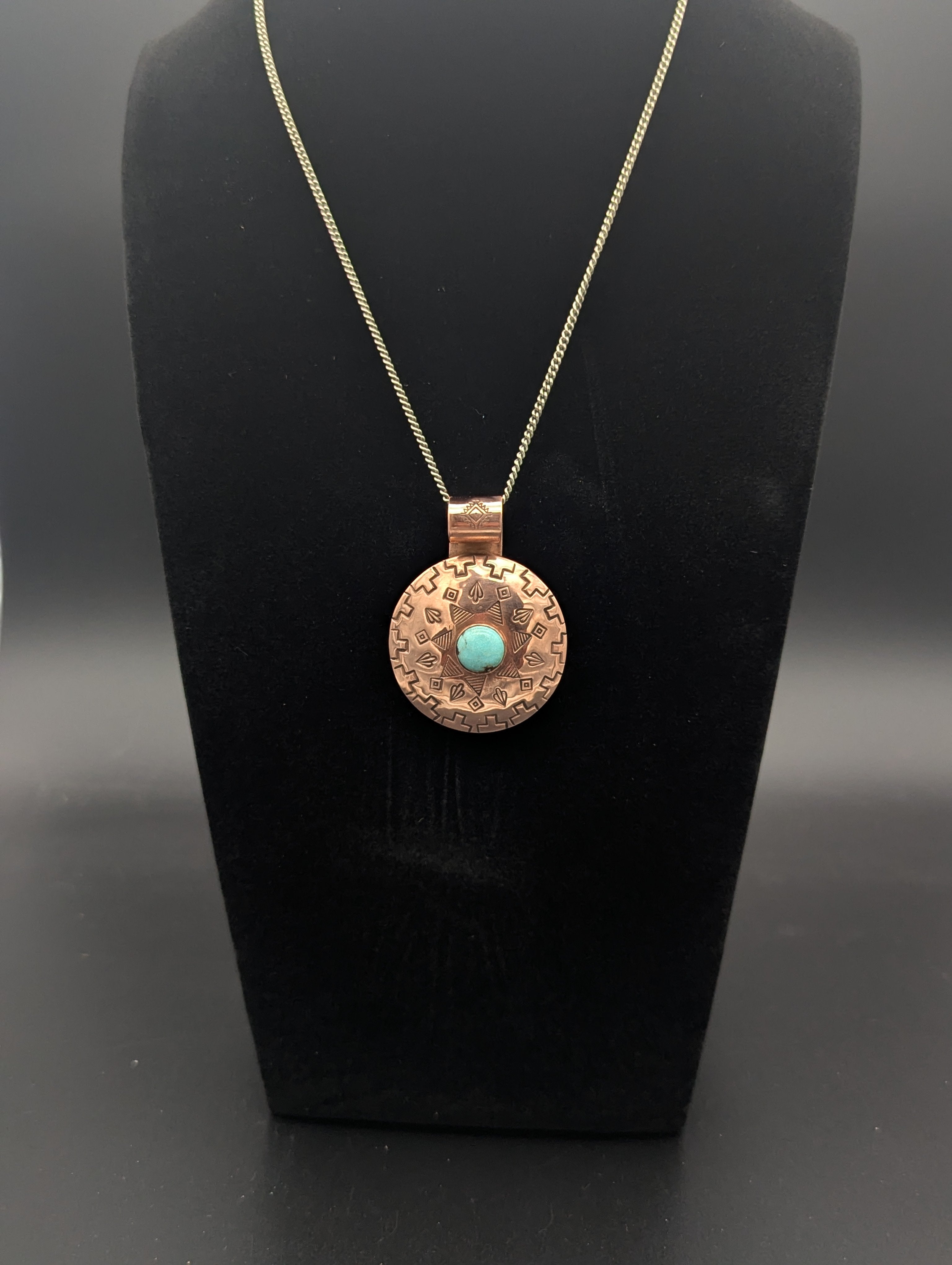 Desert Motif Copper Medallion