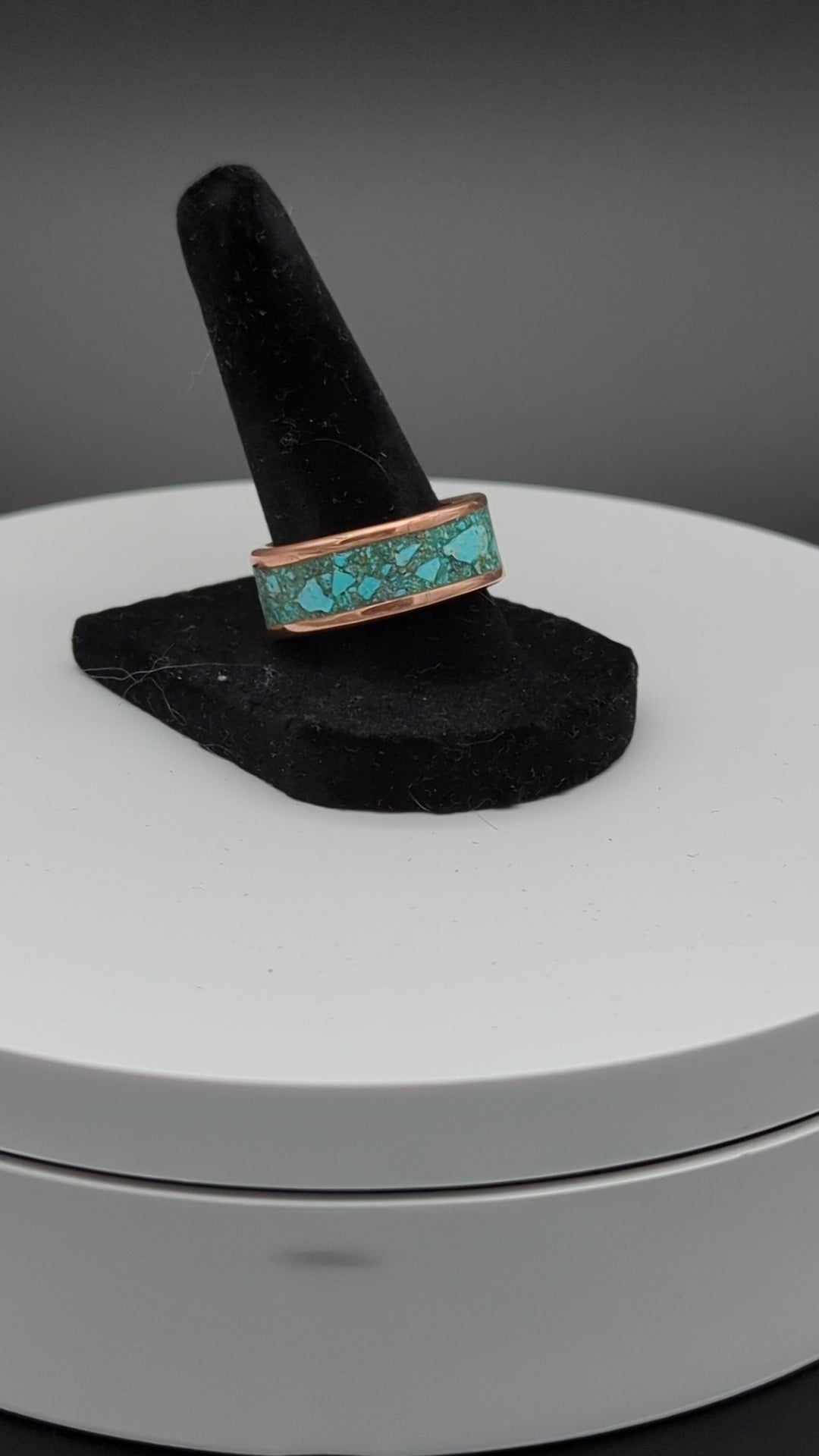 Turquoise Inlay Copper Ring