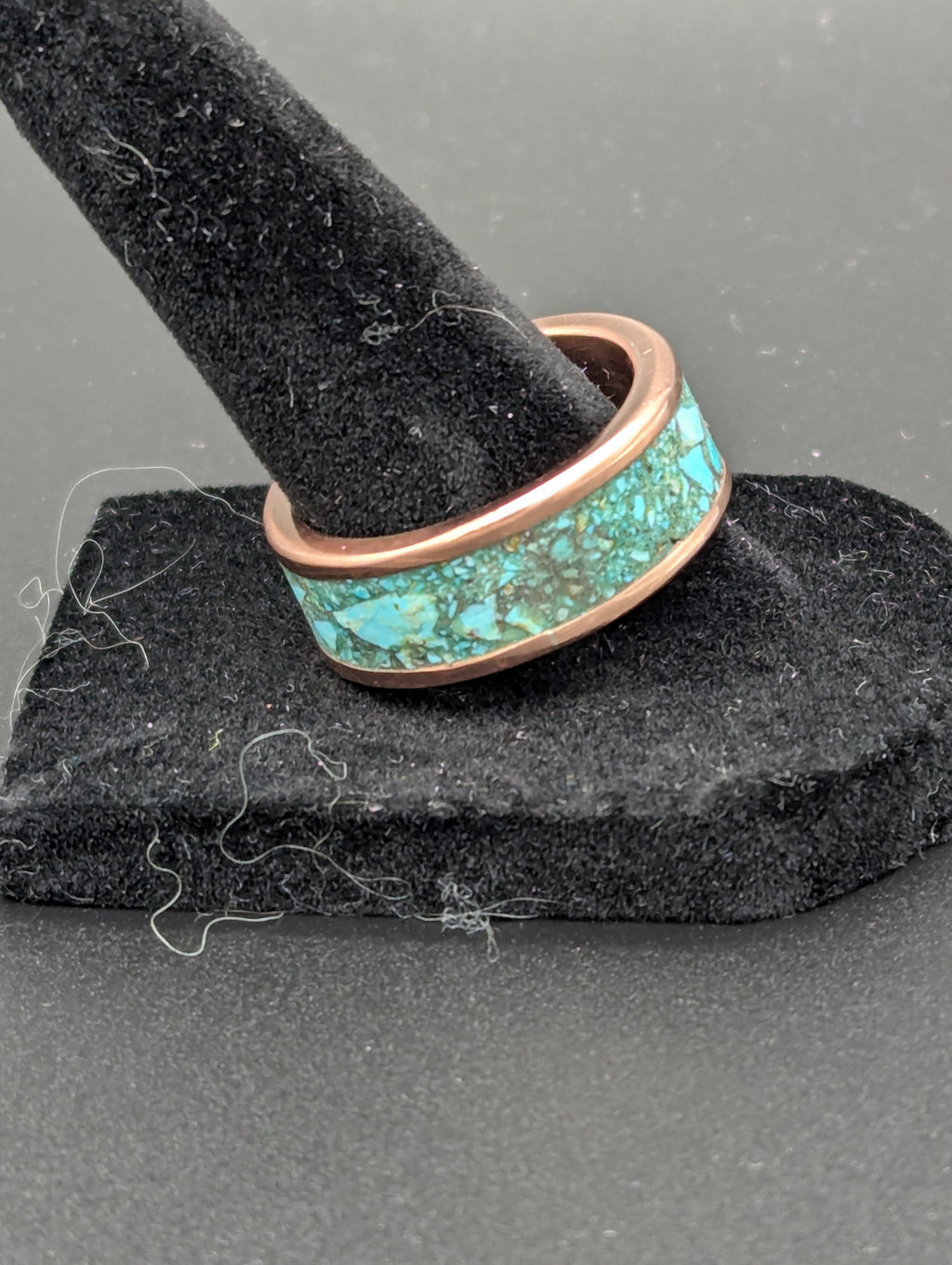 Turquoise Inlay Copper Ring