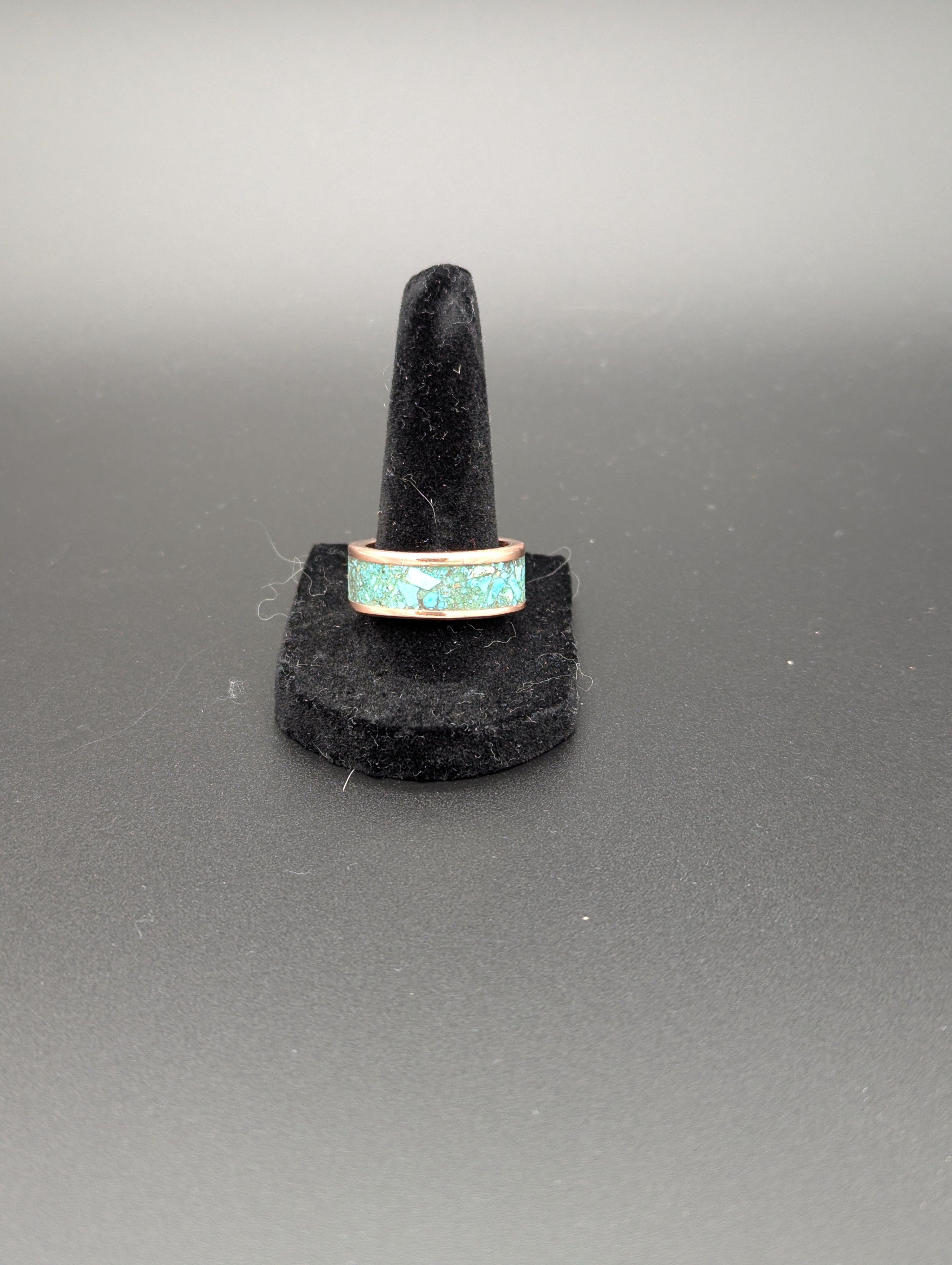 Turquoise Inlay Copper Ring